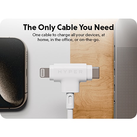 Targus USB-C hybridkabel 1,5 meter - hvid