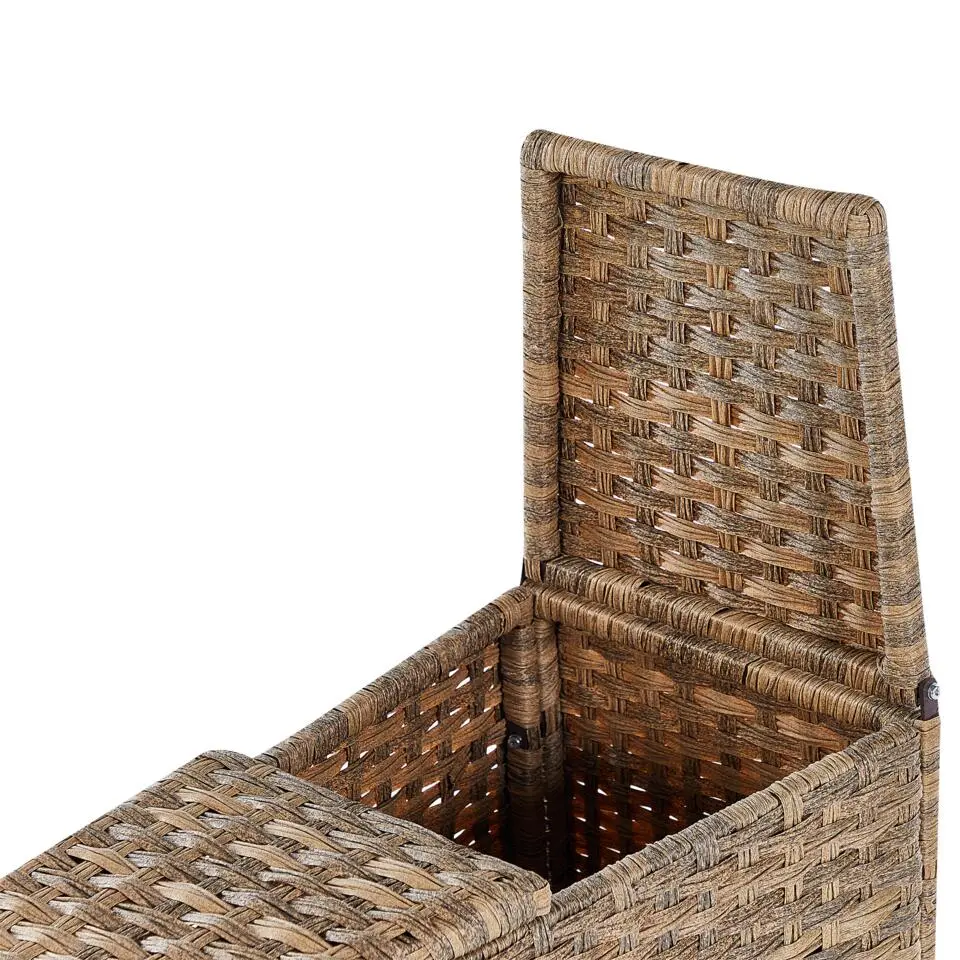 SEVERO - Loungeset voor 9 - Goudbruin - PE rotan