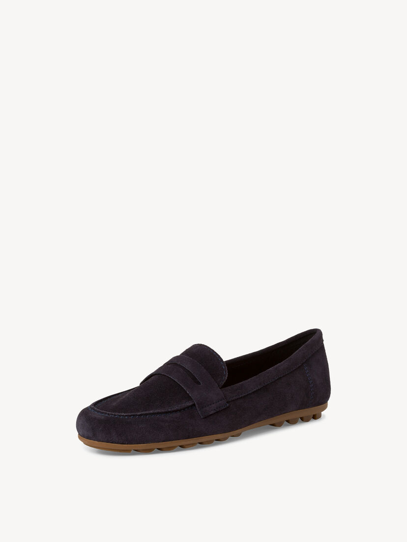 Leren Mocassin - blauw