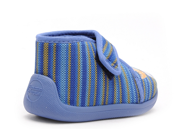 Bossi chaussons bebe galia 0068 velcro bleu