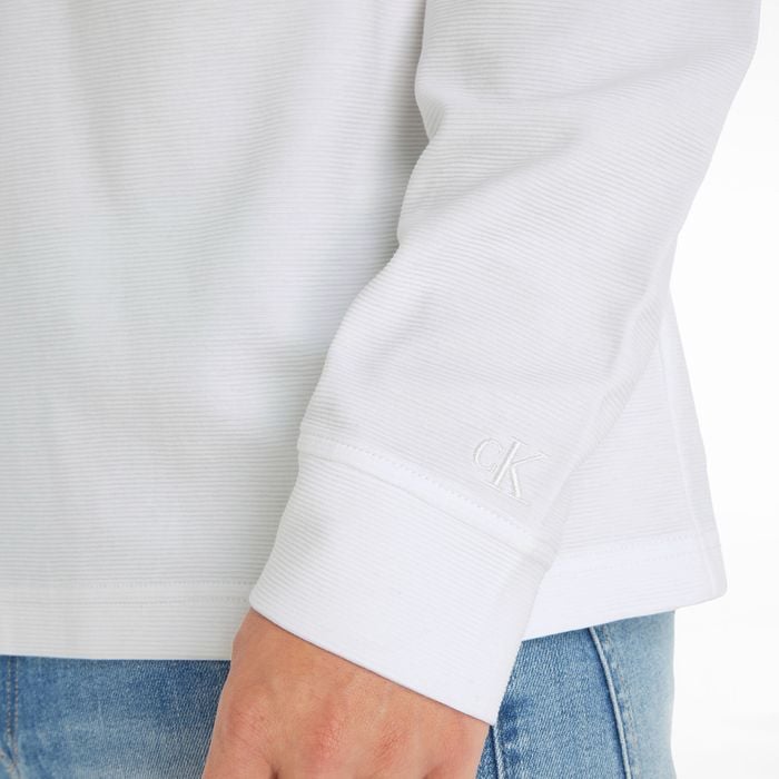 Calvin Klein Institutional Half Zip Ottoman LS Shirt Heren