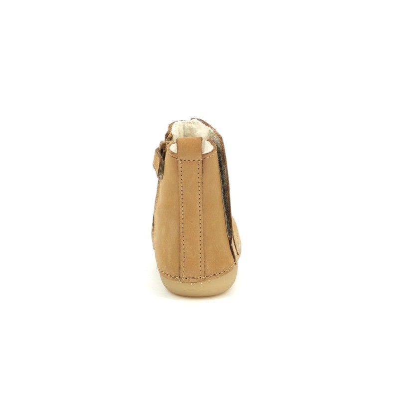 Kickers Kickers Socool cho fourrées Camel Clair