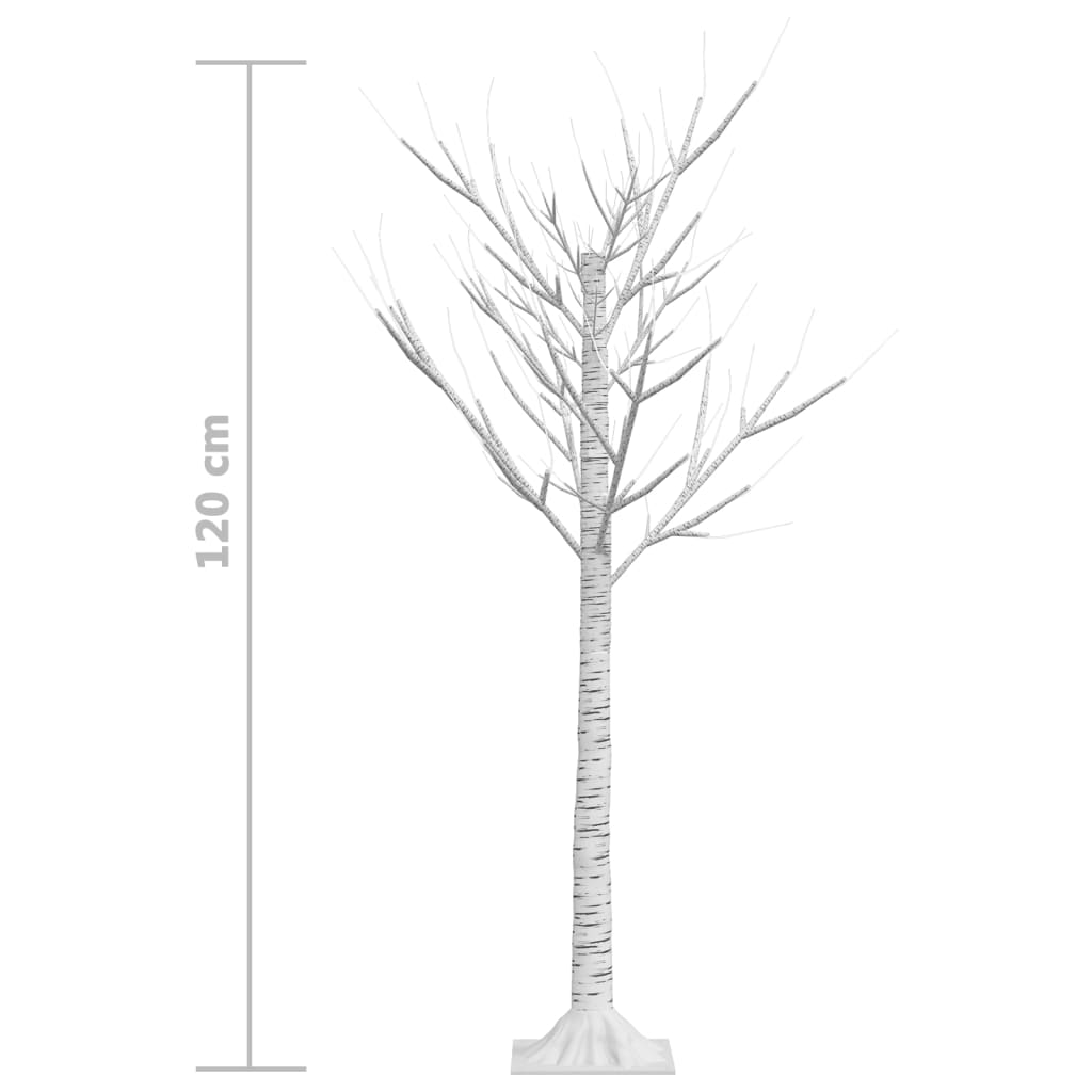 Sapin de noël 120 led blanc chaud saule 1,2 m int/ext