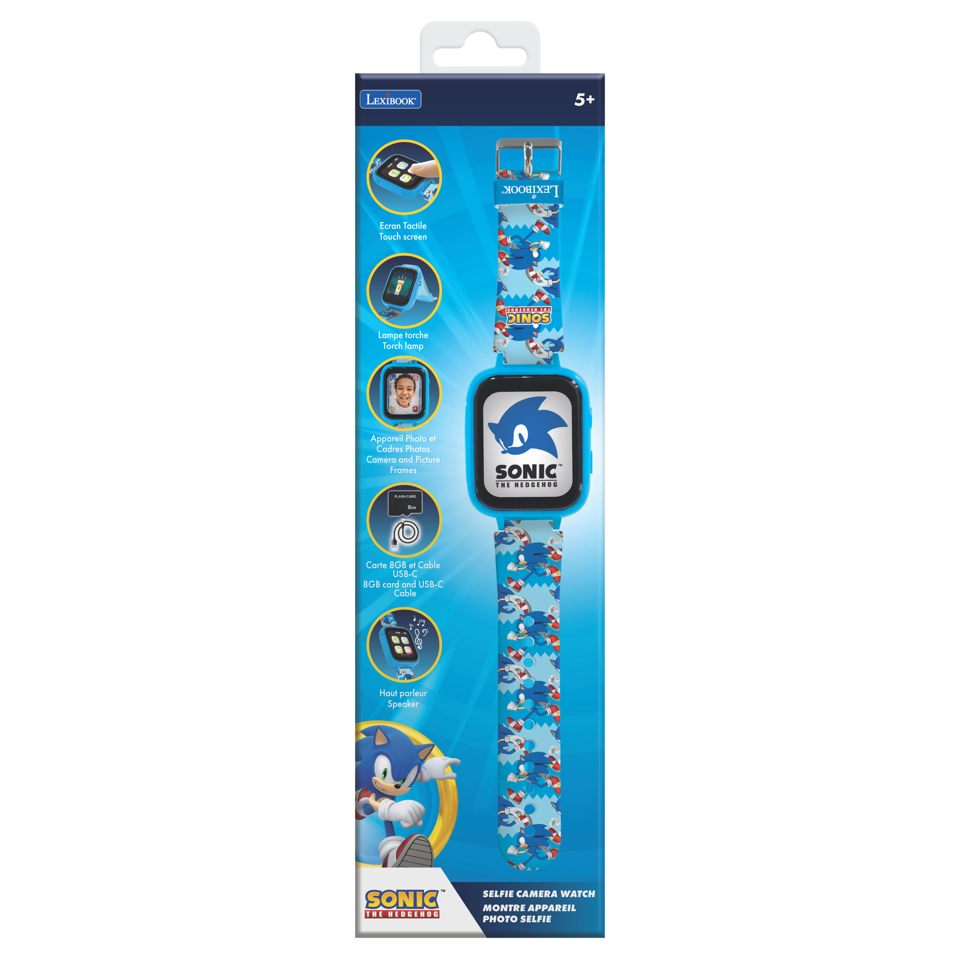 Lexibook - Sonic Kids Smartwatch med 8GB hukommelseskort medfølger