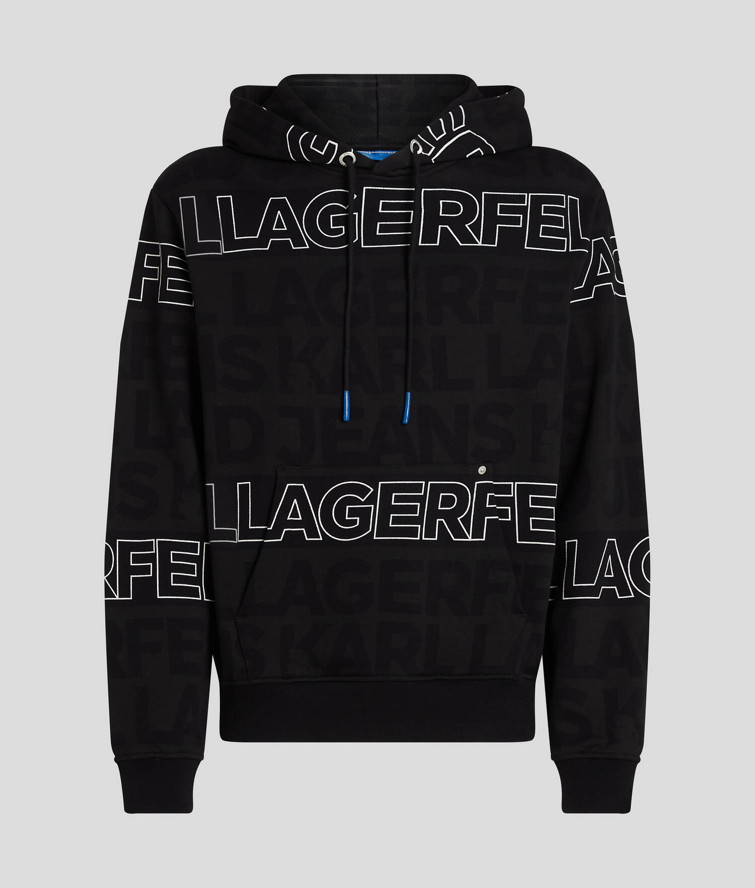 SWEAT À CAPUCHE AVEC LOGO KLJ FAÇON ALL-OVER