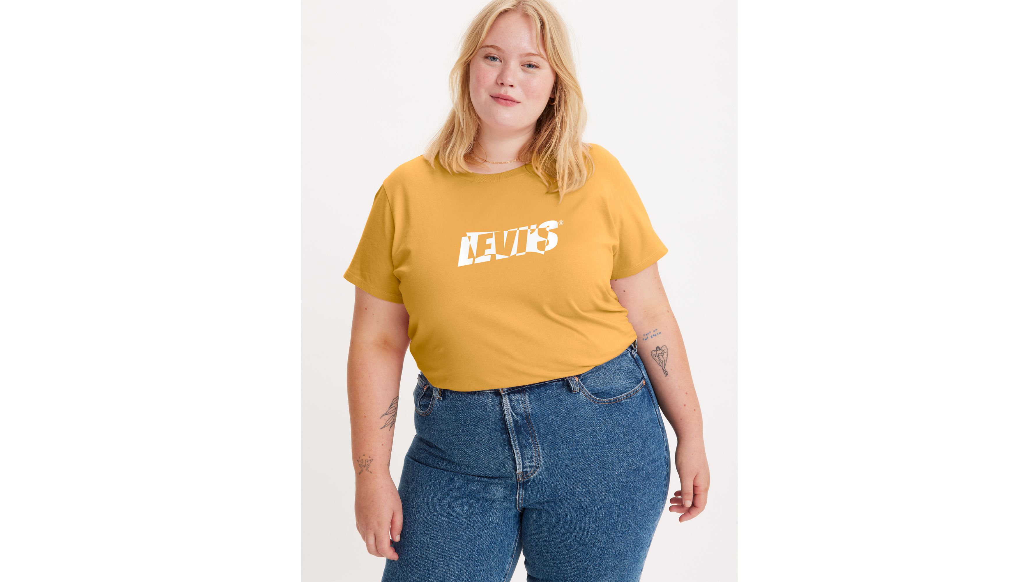 T-shirt Perfect (grandes tailles) - Amber Yellow - Orange