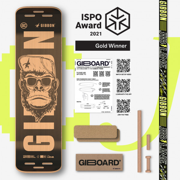 Gibbon Slacklines - Giboard Set - Slackline