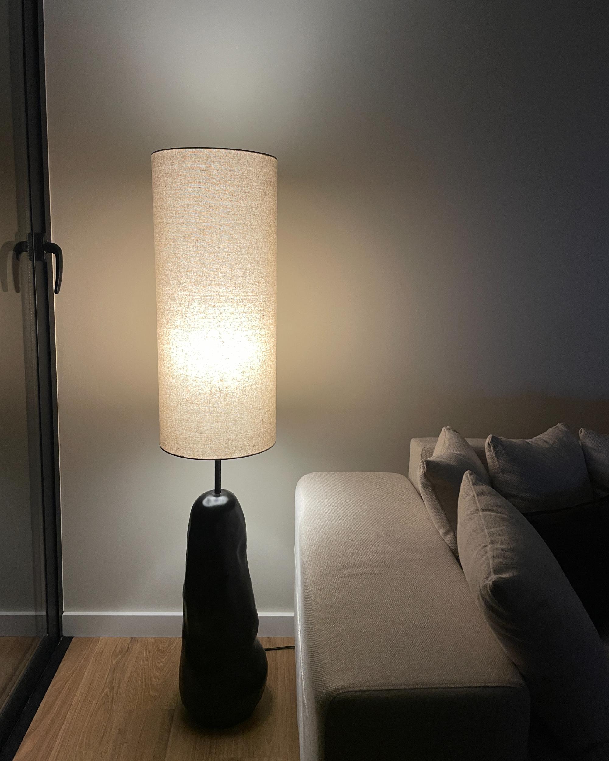 Staande lamp SELB Keramiek Zwart