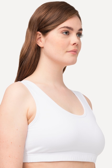 Bustier, breite Träger, Biobaumwolle