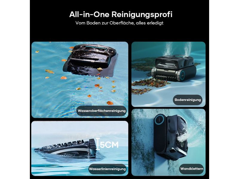 Aiper Poolreinigungs-Roboter Scuba S1 Pro Kabelloser Roboter-Poolreiniger