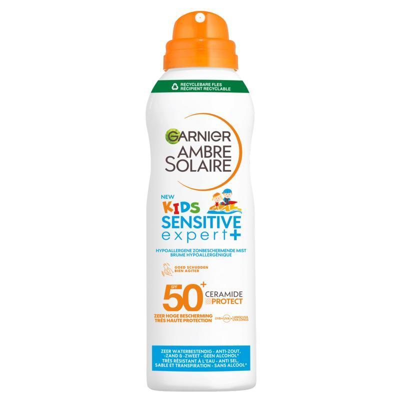 Garnier Ambre Solaire Kids Sensitive Expert+ Hypoallergene Zonbeschermende Mist SPF50+ 200 ML