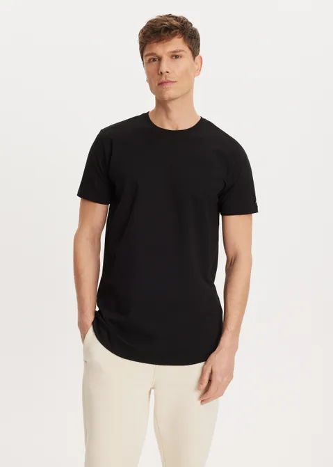 Basic t-shirt zwart (ZWART)