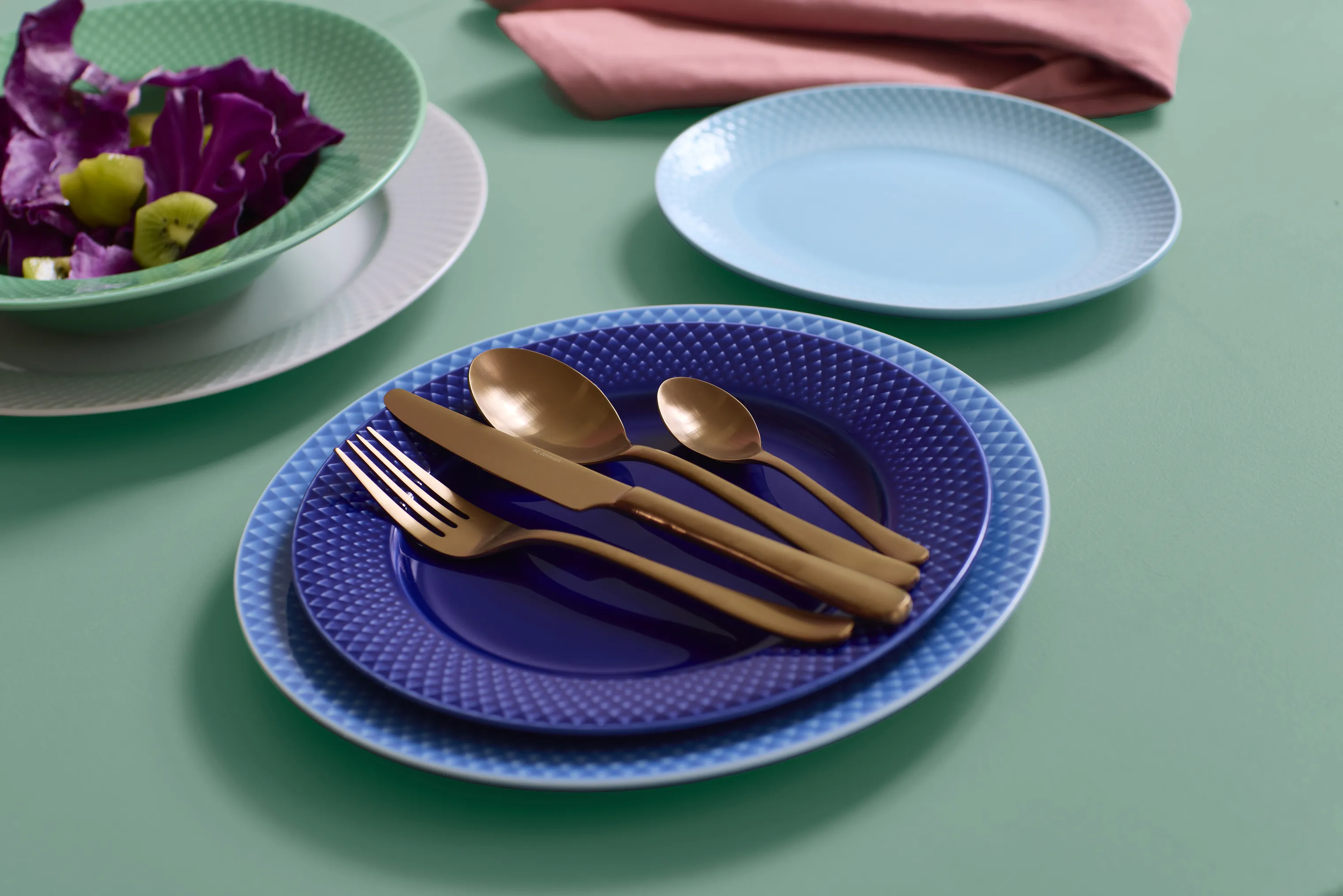 Lyngby Porcelæn Rhombe Color Middagstallerken