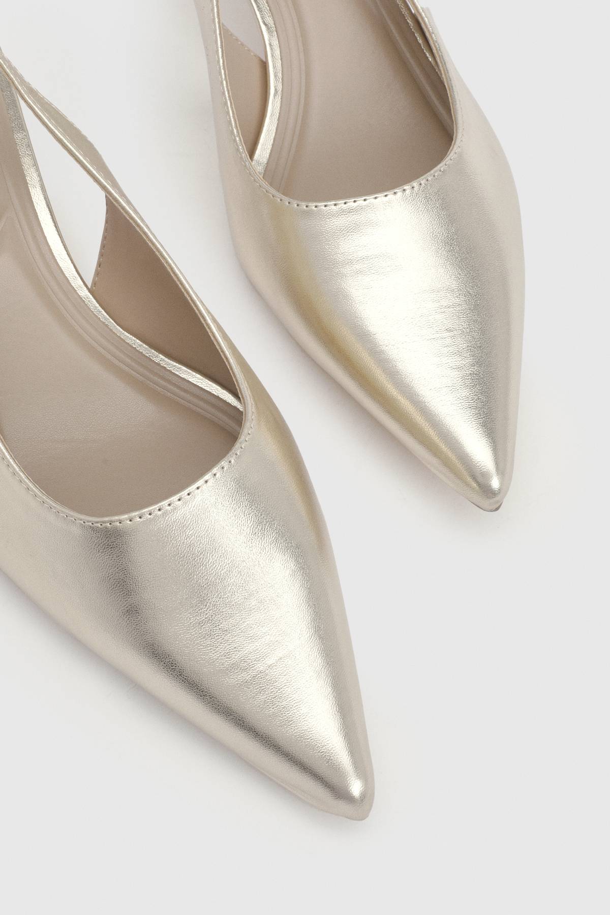 Oasis Escarpins Jess À Bride Arrière En Synthétiquecuir Métallisé À Petit Talon
