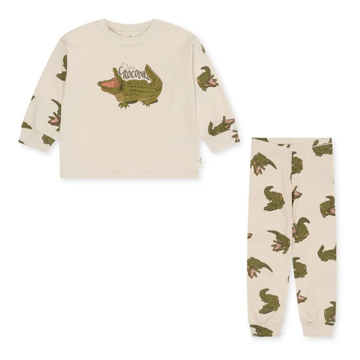 Konges Sløjd Ensemble Pyjama Gio Coton Bio | Ecru