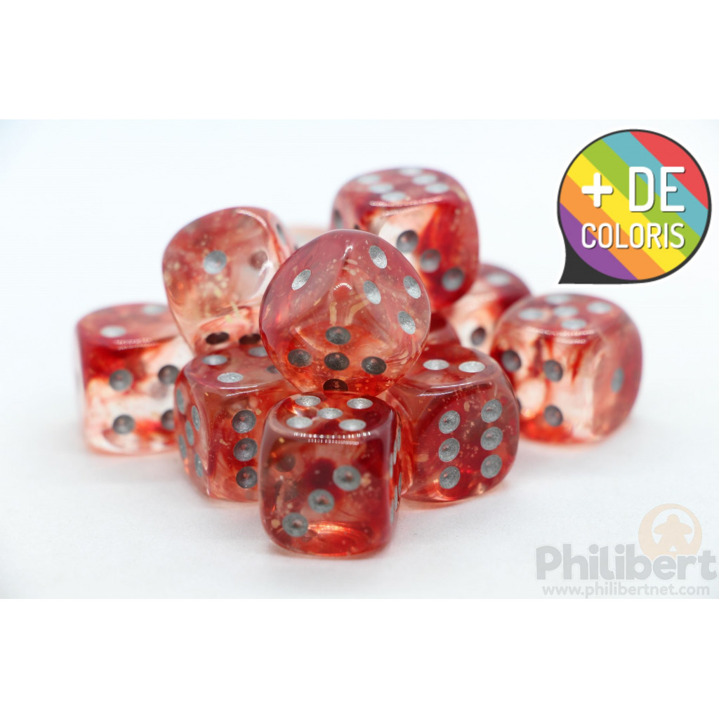 Set de 12 Dés 6 Faces Chessex : Nebula