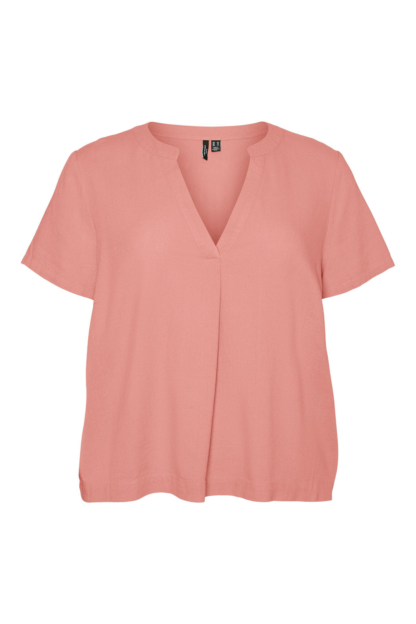 Blusa básica de manga curta Curve - Vermelha