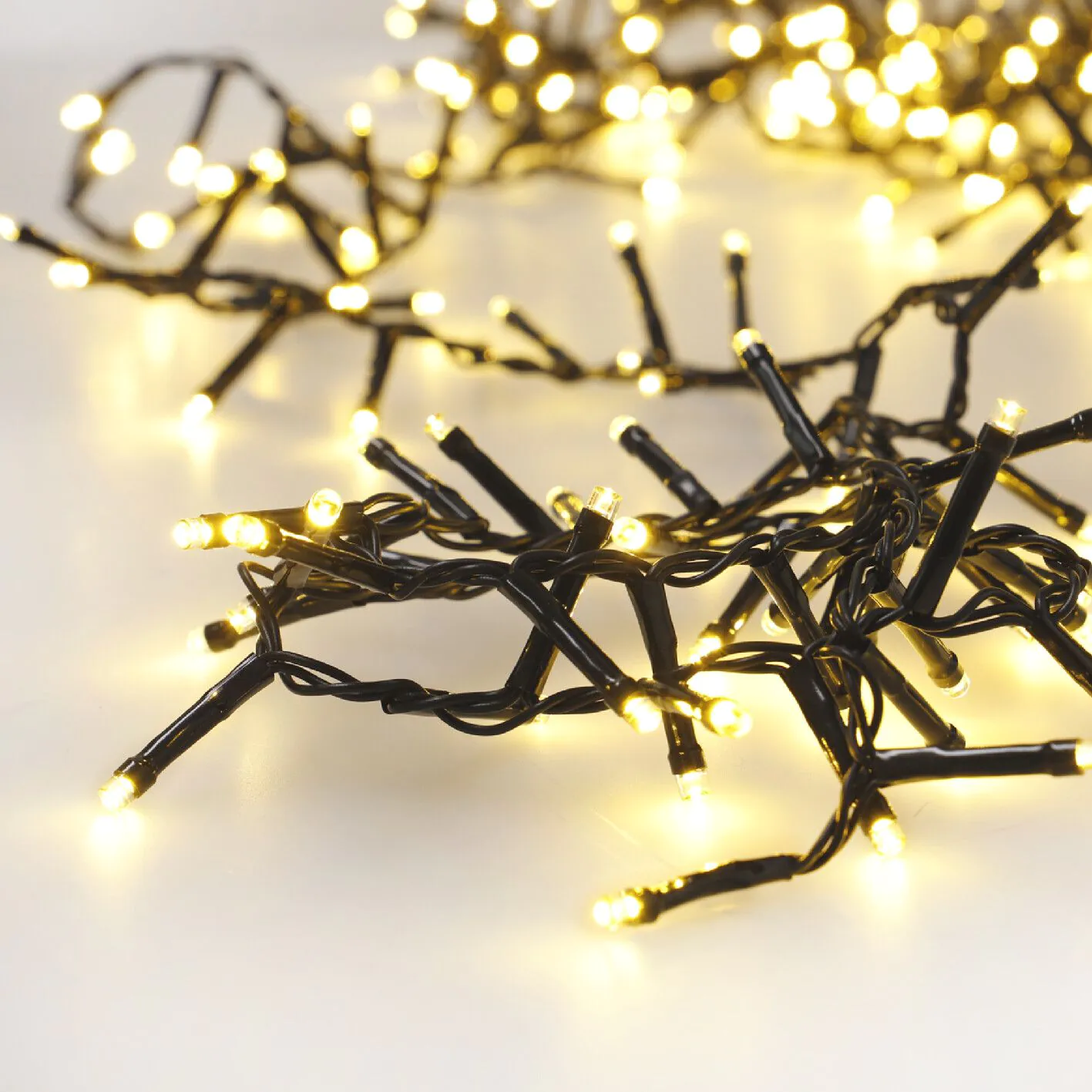 LED Lichterkette mit Batterie und Timer, warm-weiß