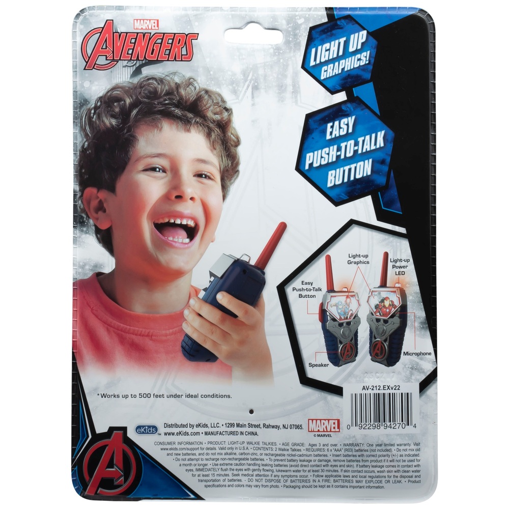 Avengers Walkie-Talkies mit Licht und Ton
