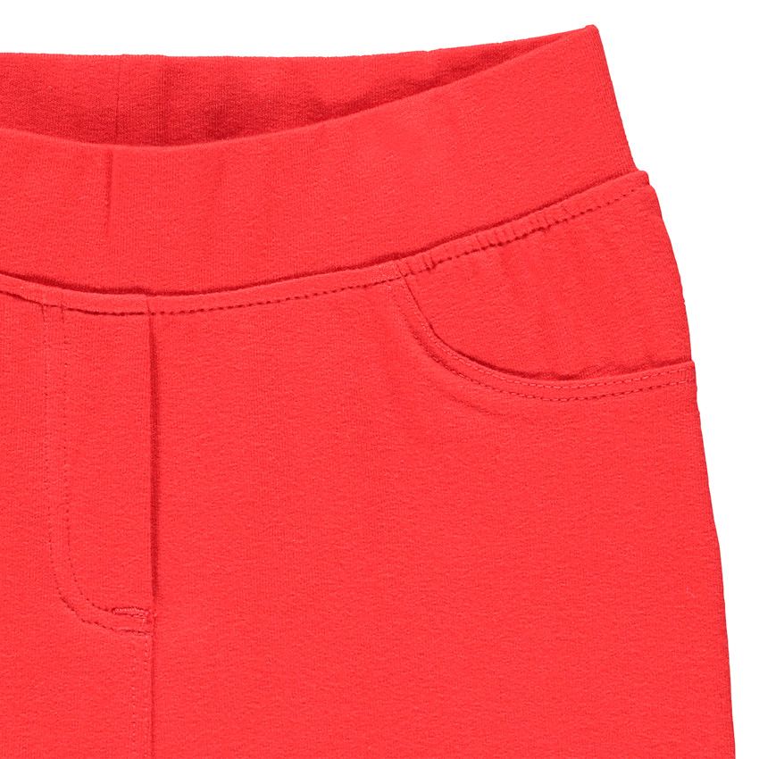 Jegging uni pour enfant fille - Rouge