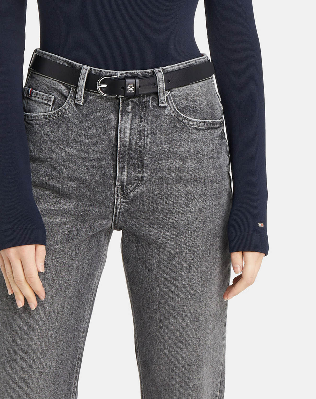 Tommy Hilfiger Ceinture en Cuir Timeless noire