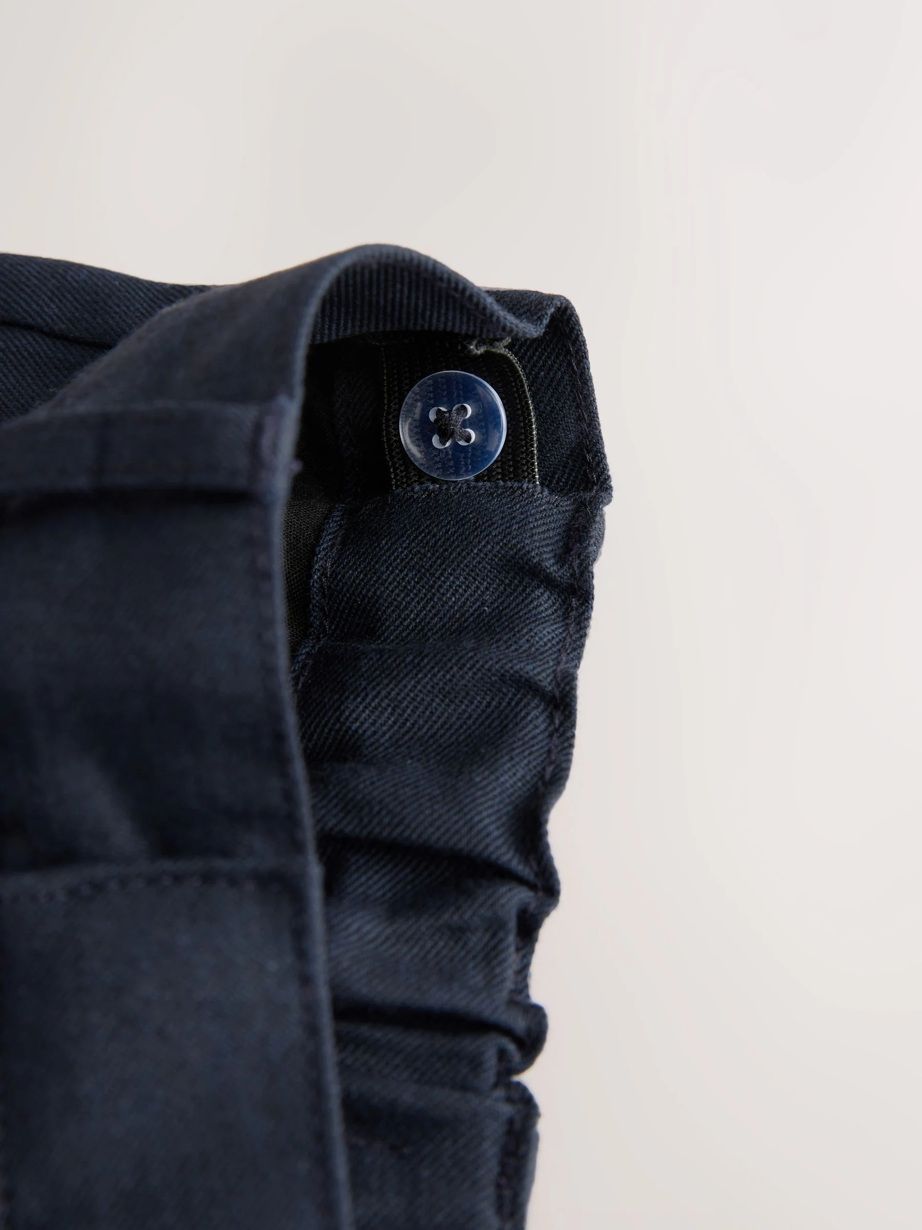 Marineblauw - Schoolbroek met geplooide voorkant (3-17 jr)