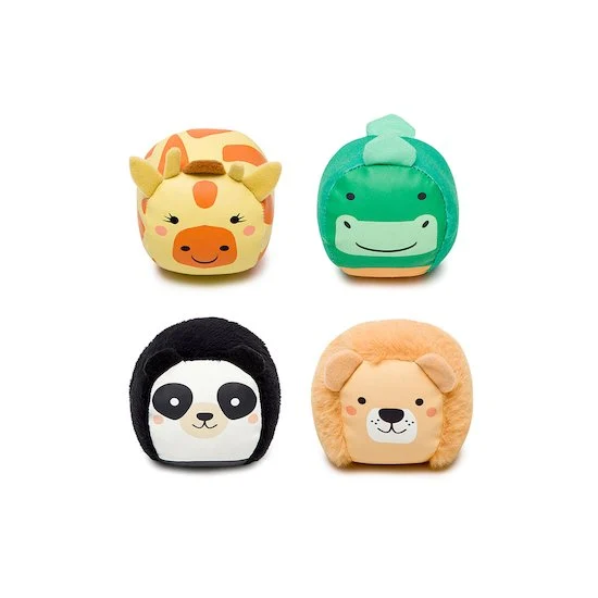 Les Dooballs - set de 4 balles doudous   jungle        de               Little Big Friends