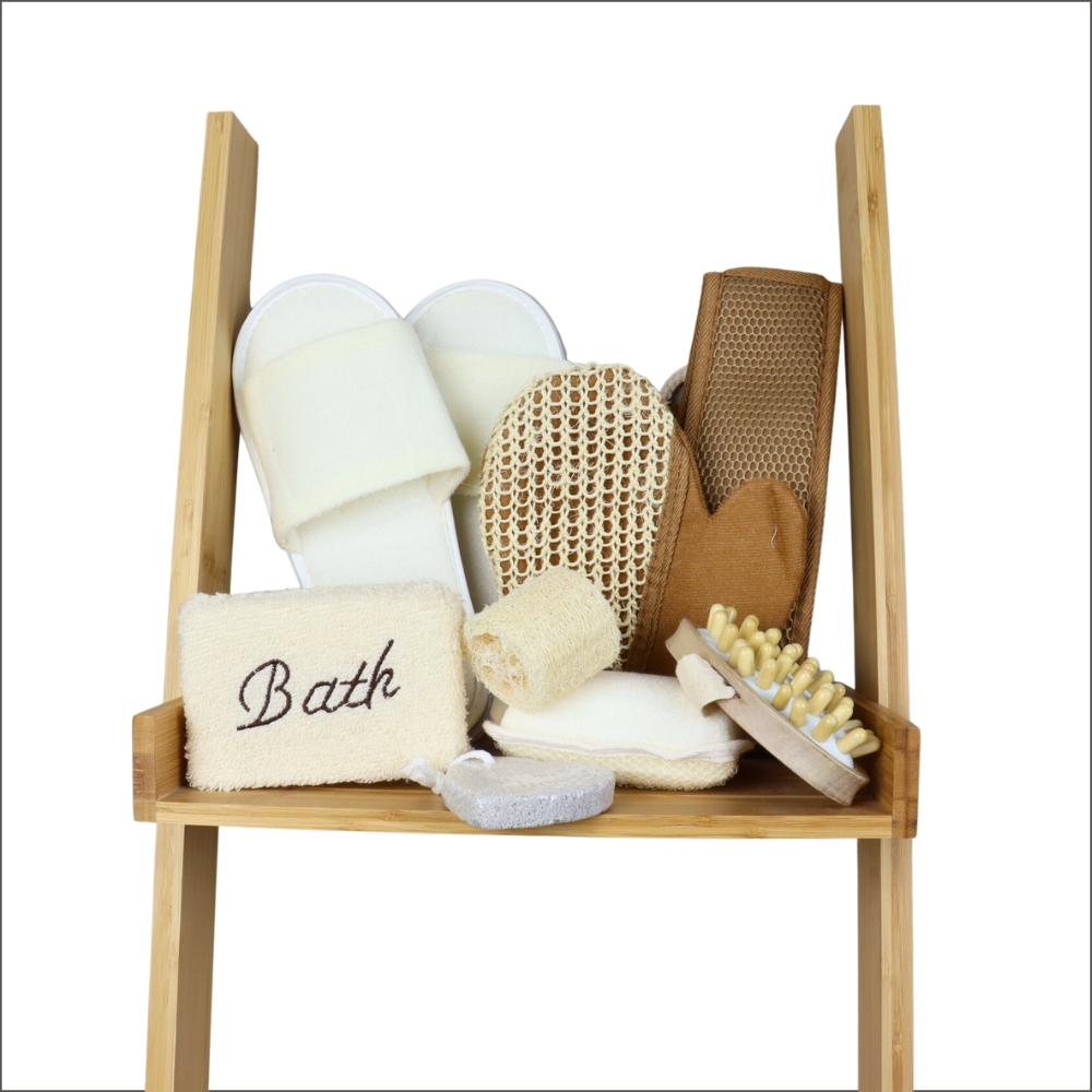 Marbeaux Badset Verzorgingset 30x30x6,5cm Hout
