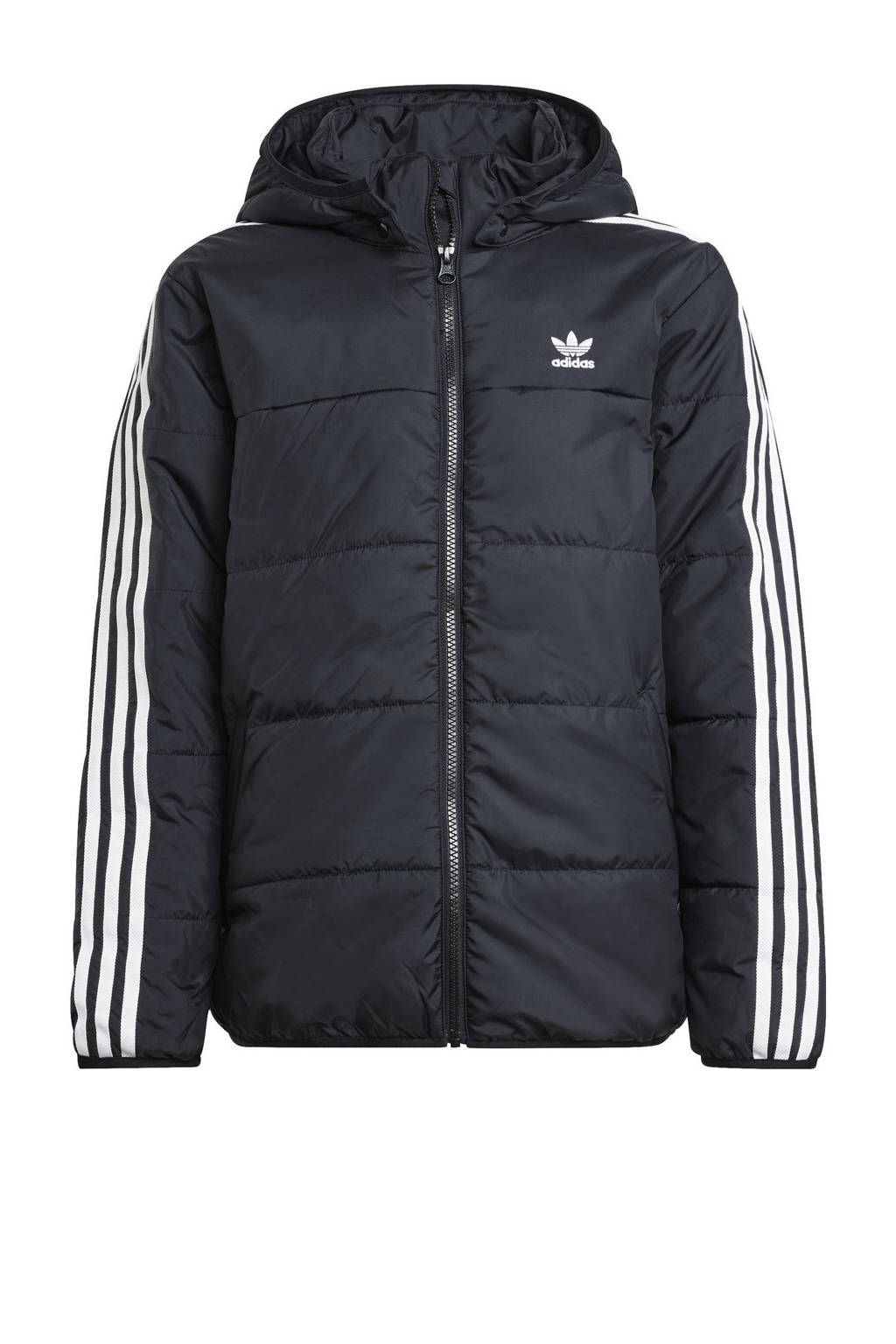 adidas jas Adicolor zwart/wit