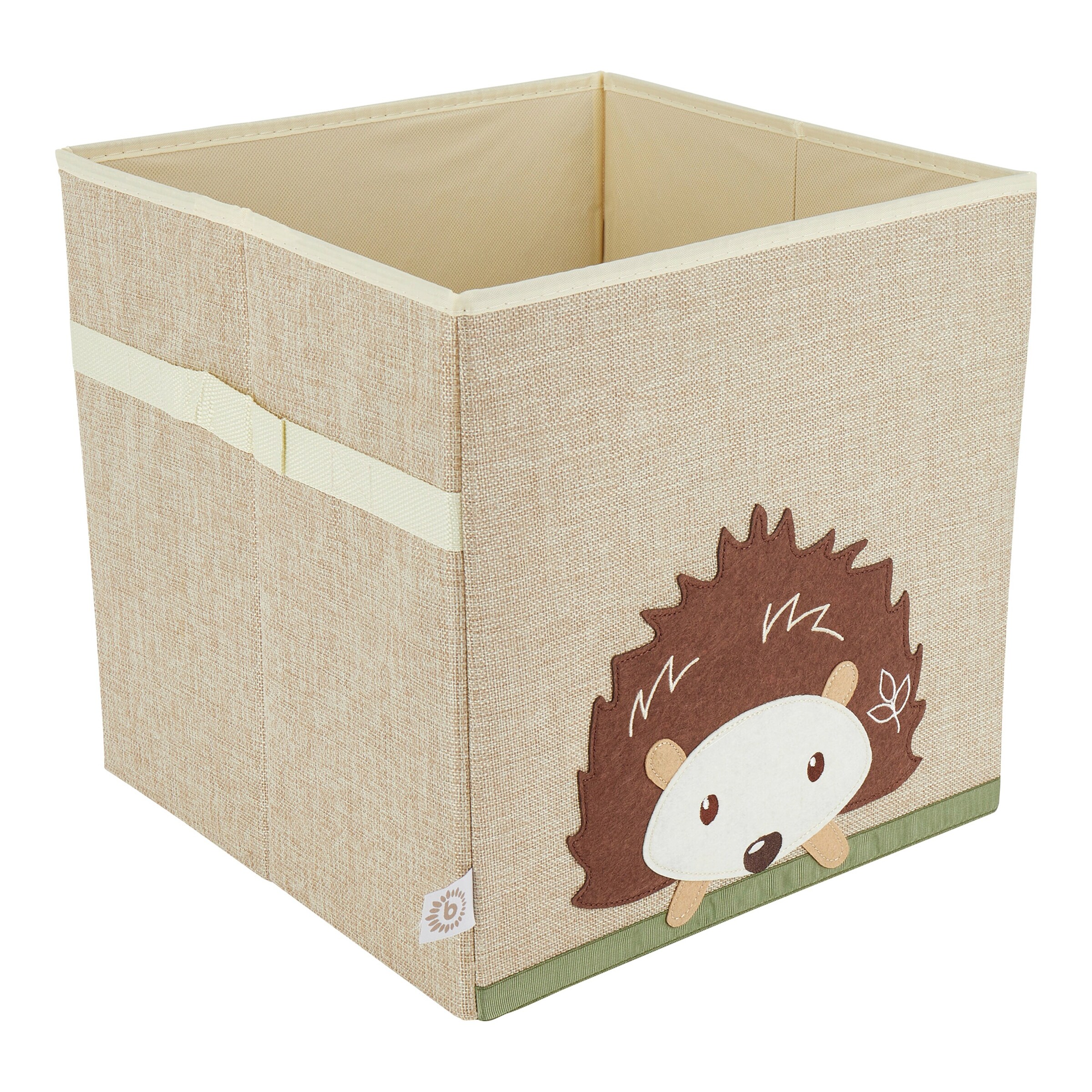 Bieco Aufbewahrungsbox 32x32x32 cm Igel / beige / braun