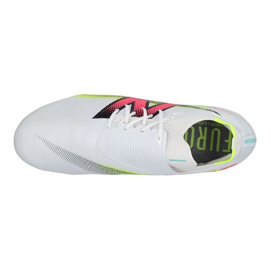 New Balance Furon V7 Pro FG - Blanc/Violet/Jaune Fluo