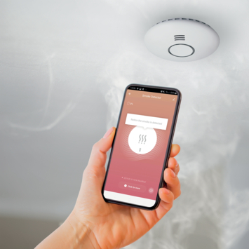 Qnect Rookmelder Smart Home Inclusief Batterij
