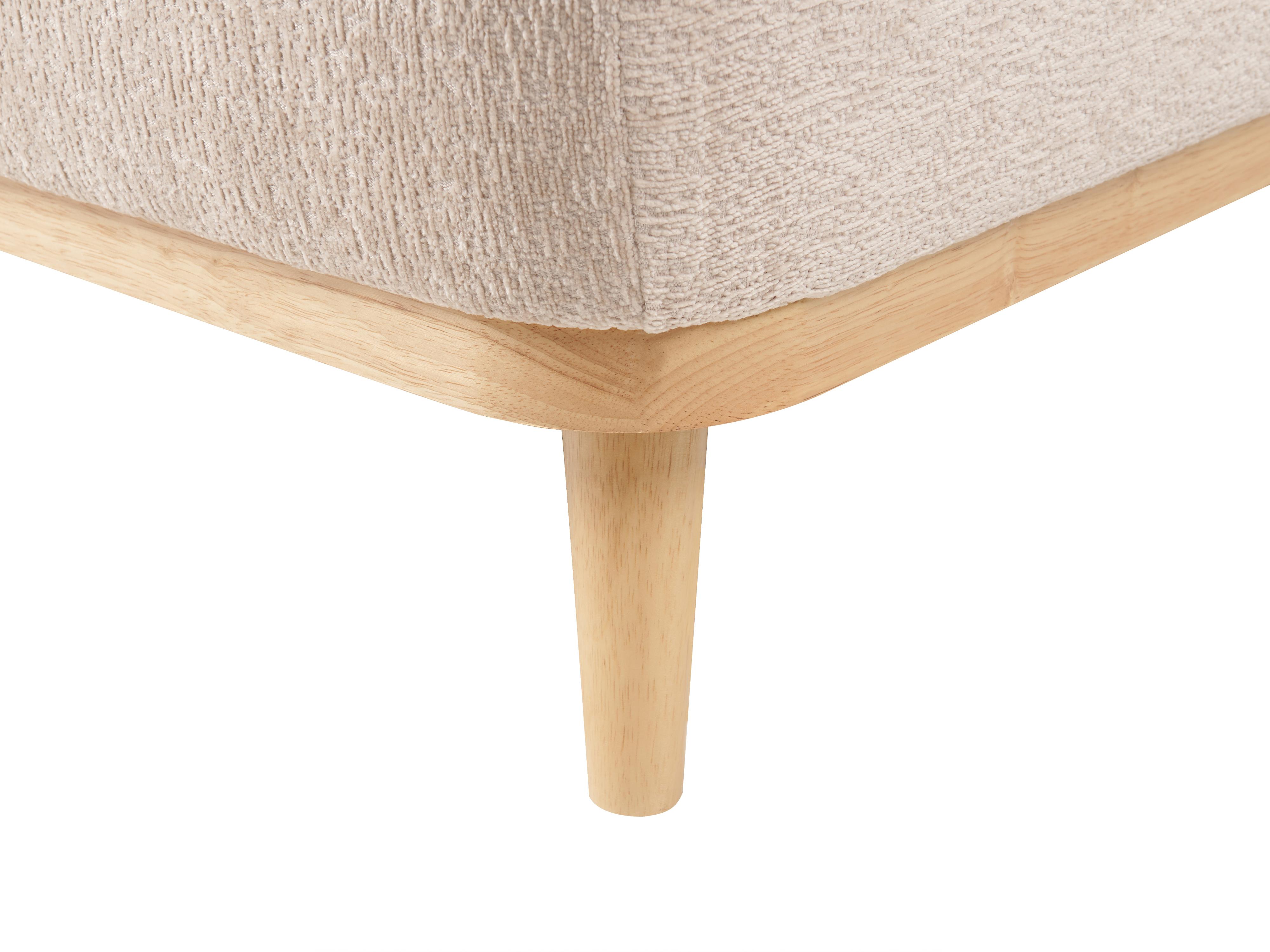 Hoekbank 3-zits SIMOS Chenille Beige rechtszijdig