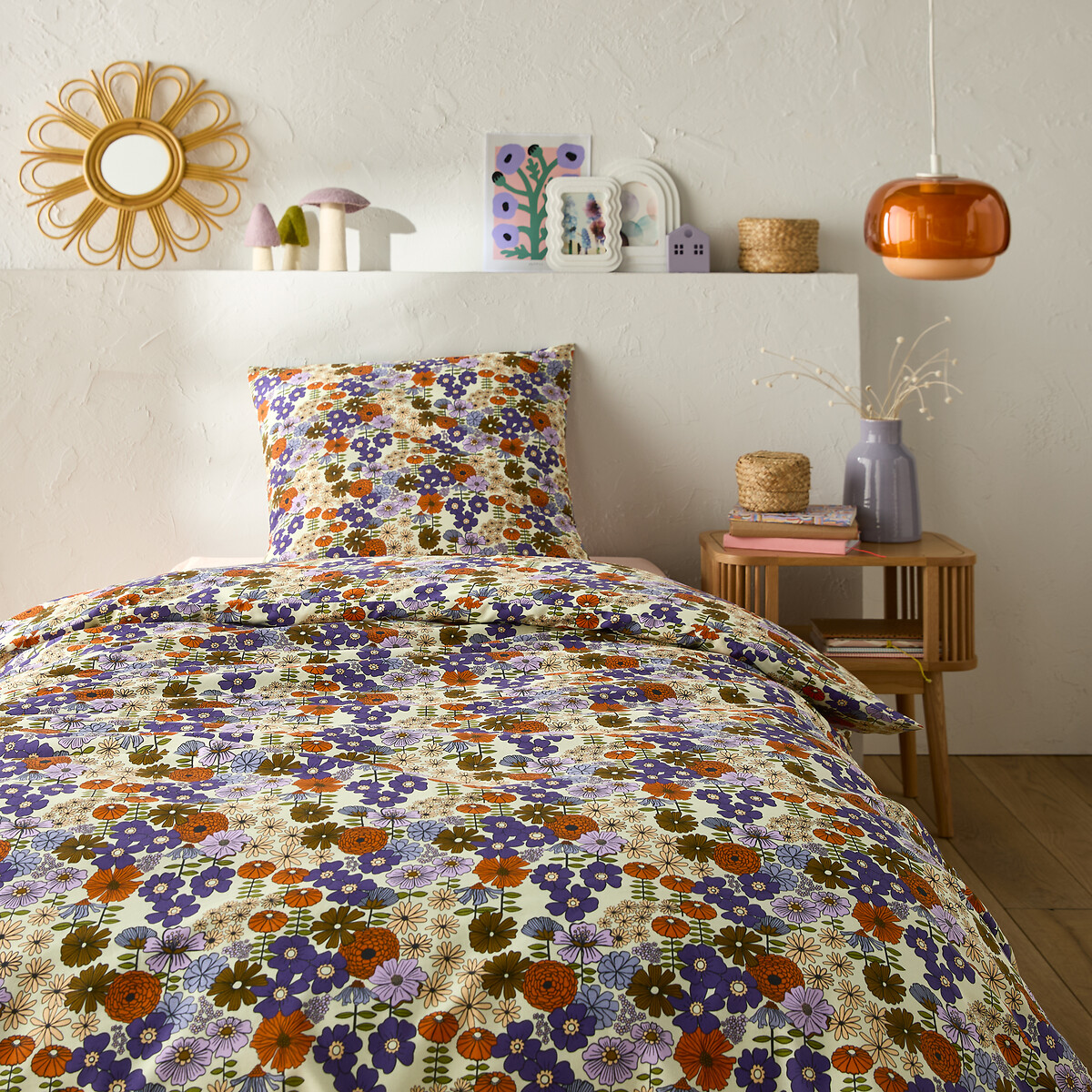 LA REDOUTE INTERIEURS<br>Conjunto de cama 50% algodão reciclado, Marisol