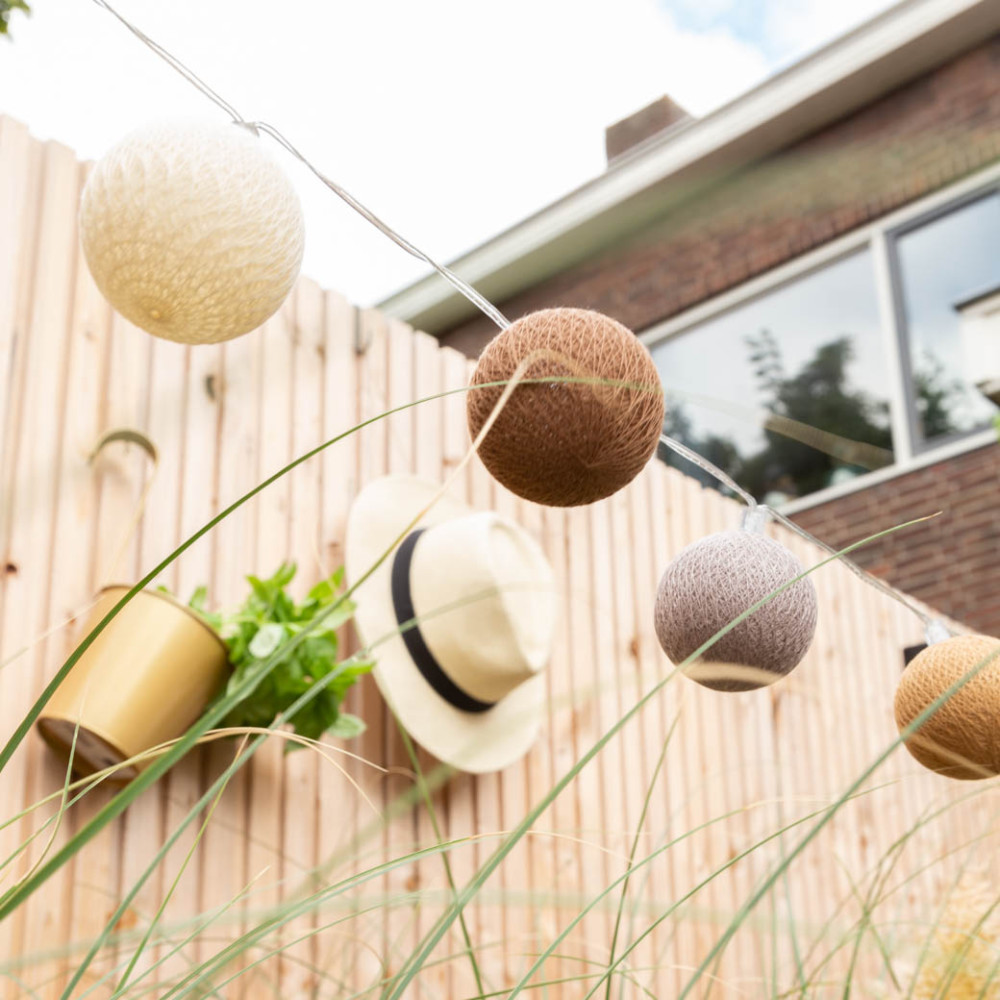 Cotton Ball Lights Outdoor starter kit lichtslinger - Caramelo