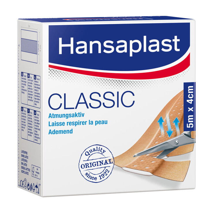 Hansaplast Classic Pflaster 4 cm x 5 m, 1 St