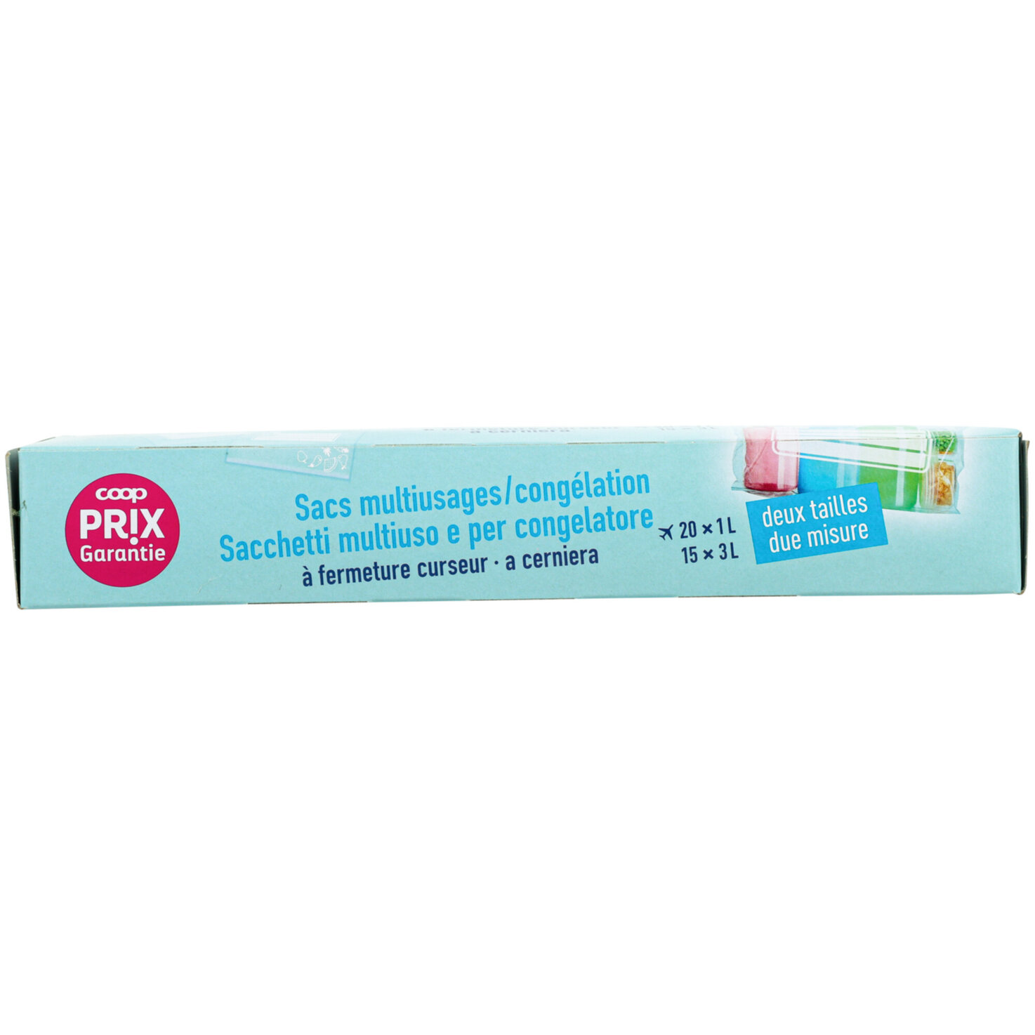 Prix Garantie Beutel Zip-Verschluss 1L 20 Stück + 3L 15 Stück