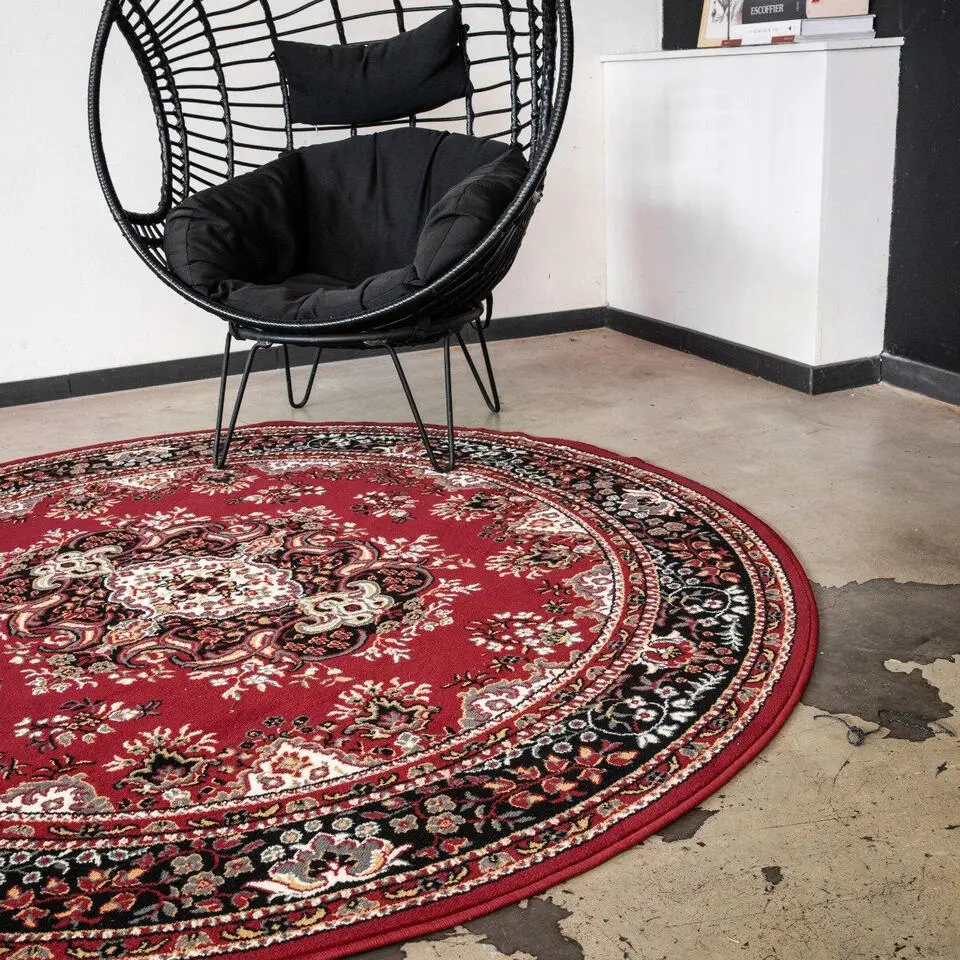 Interieur05 Vloerkleed Nain - Rood - Perzisch - 200Ø