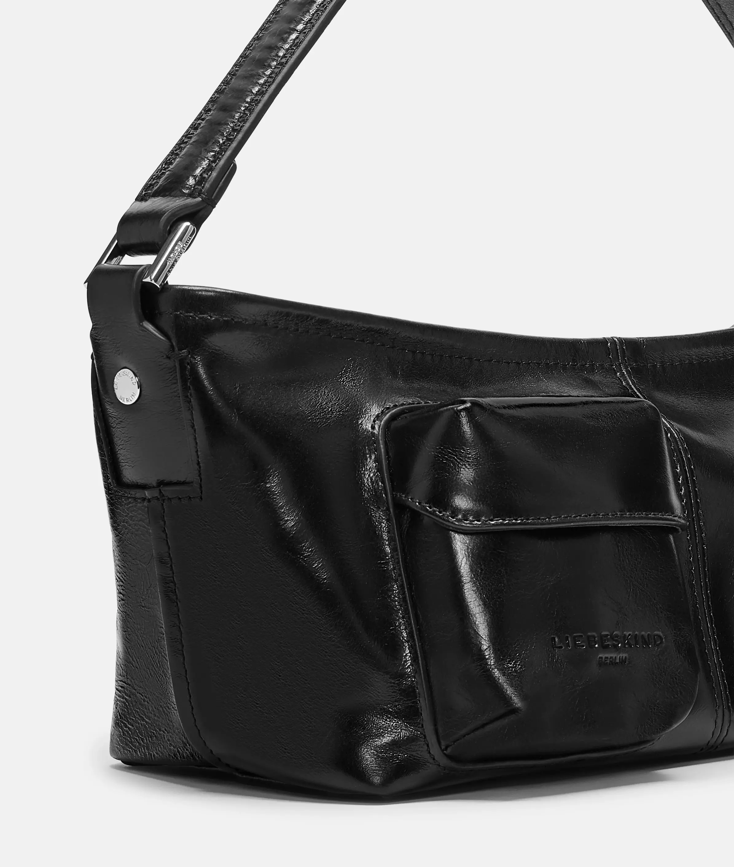 Archive LK 204 Shoulder Bag S Handy shoulder bag made of shiny cowhide