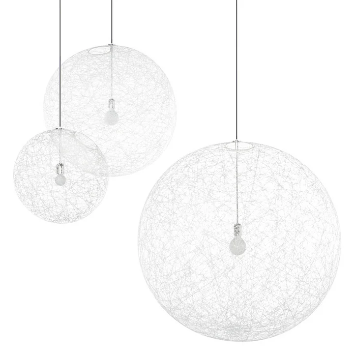 Moooi - Random Light II Pendelleuchte, L, weiss