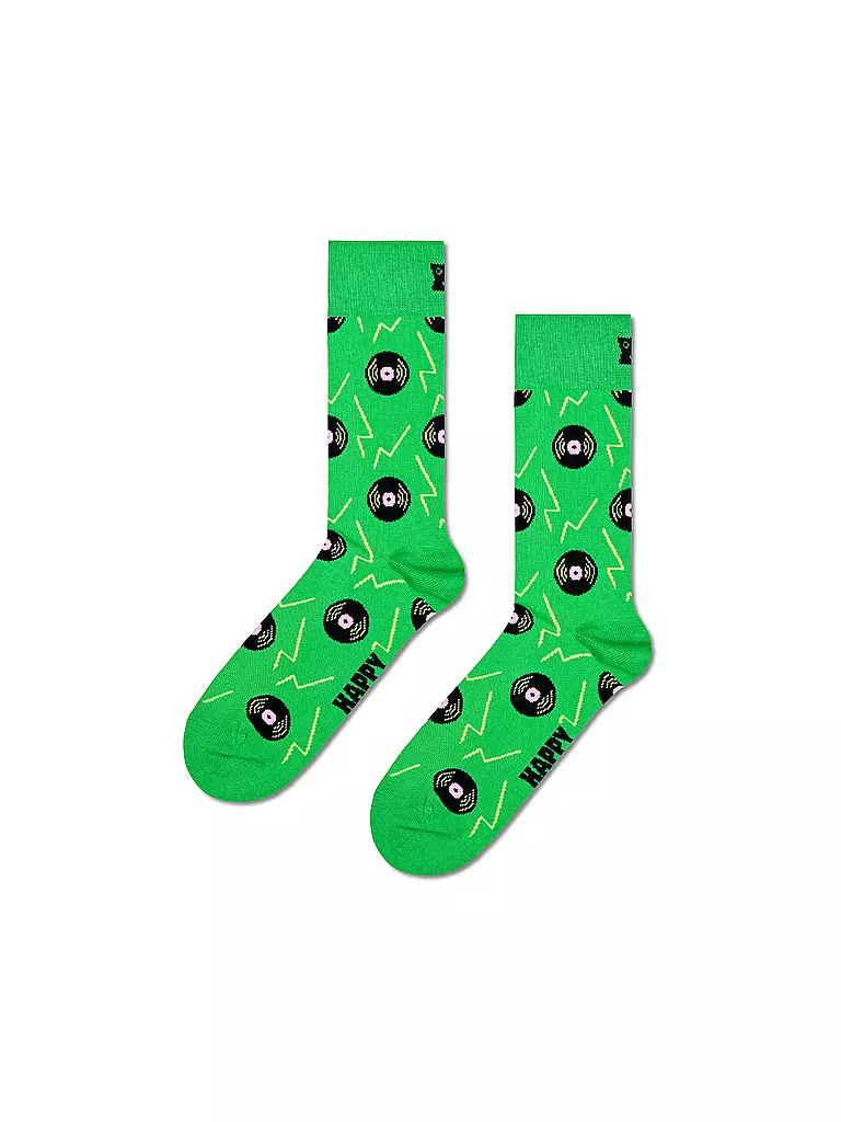 HAPPY SOCKS Damen Socken VINYL GREEN 36-40 green grün