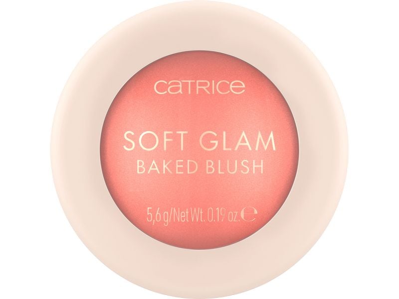 Catrice Rouge Soft Glam Baked Blush 030 Cheeky Coral Rouge und Highlighter in einem für ein makelloses Finish