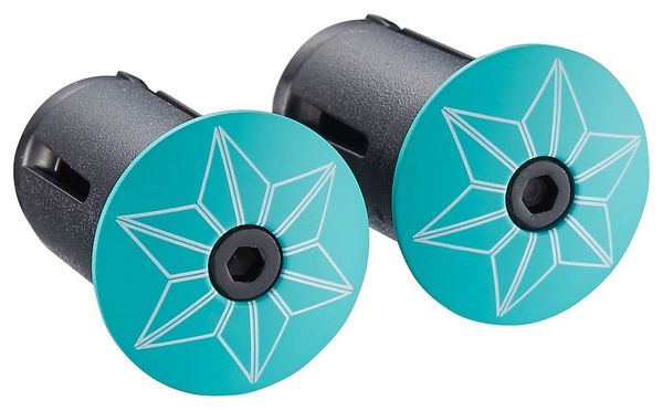 Ruban de Cintre Supacaz Super Sticky Kush Galaxy Noir/Celeste avec Bouchons