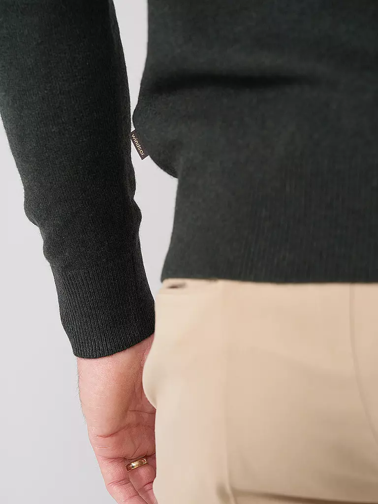 WINDSOR Kaschmirpullover CASHMONO dunkelgrün