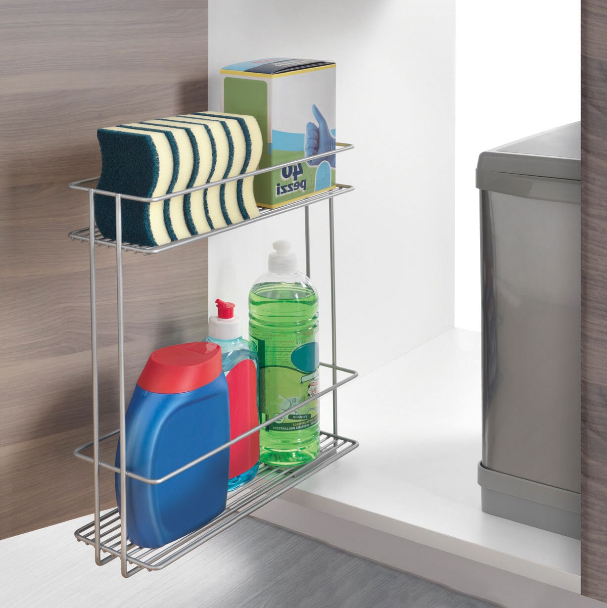 metaltex Allzweckregal In & Out XL silbermetallic 34x38x11 cm