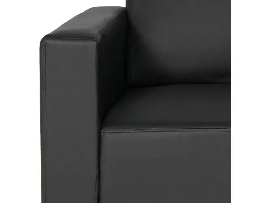 Fauteuil lounge Moncalieri, noir