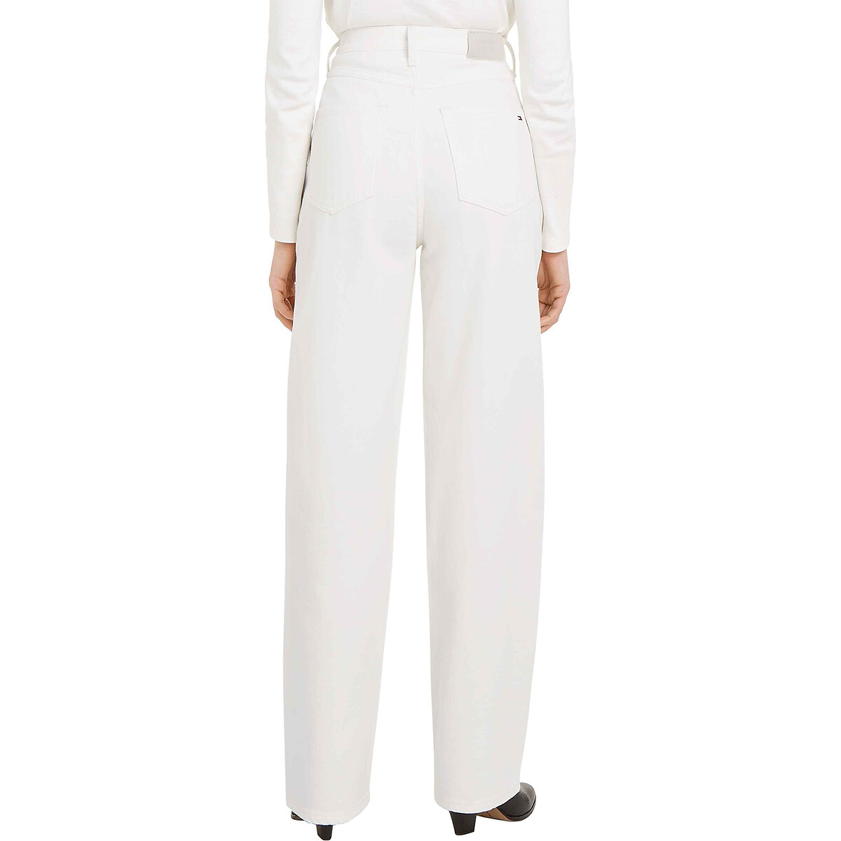 TOMMY HILFIGER<br>Calça jeans reta de cintura alta