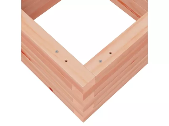 Jardinière bac lit surélevé bois marron 40 x 40 x 23 cm 02_0037526