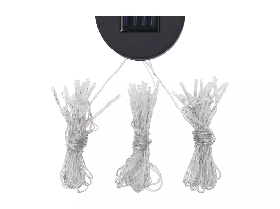 Tonnelle avec guirlande lumineuse à LED 4x3 m Crème Aluminium