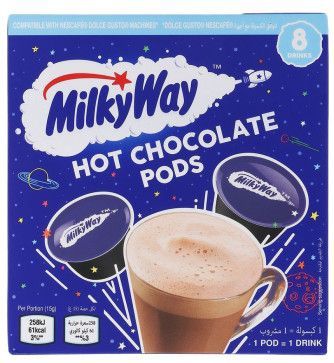 Koffiecups - Milky Way - Capsules voor Warme Chocolademelk - Compatibel met NESCAFÉ® Dolce Gusto® - 8 st.